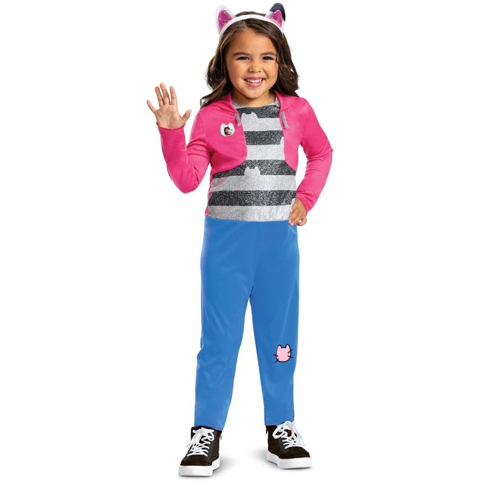 Gabbys dollhouse NWT 2t Child Costume Jumpsuit Headband NEW Gabby's Dollhouse